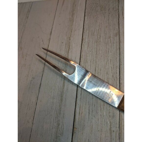 "To A Good Cook" 2 Prong Tine Meat Serving Fork 8 3/4" Stainless Steel Granny - Picture 7 of 8